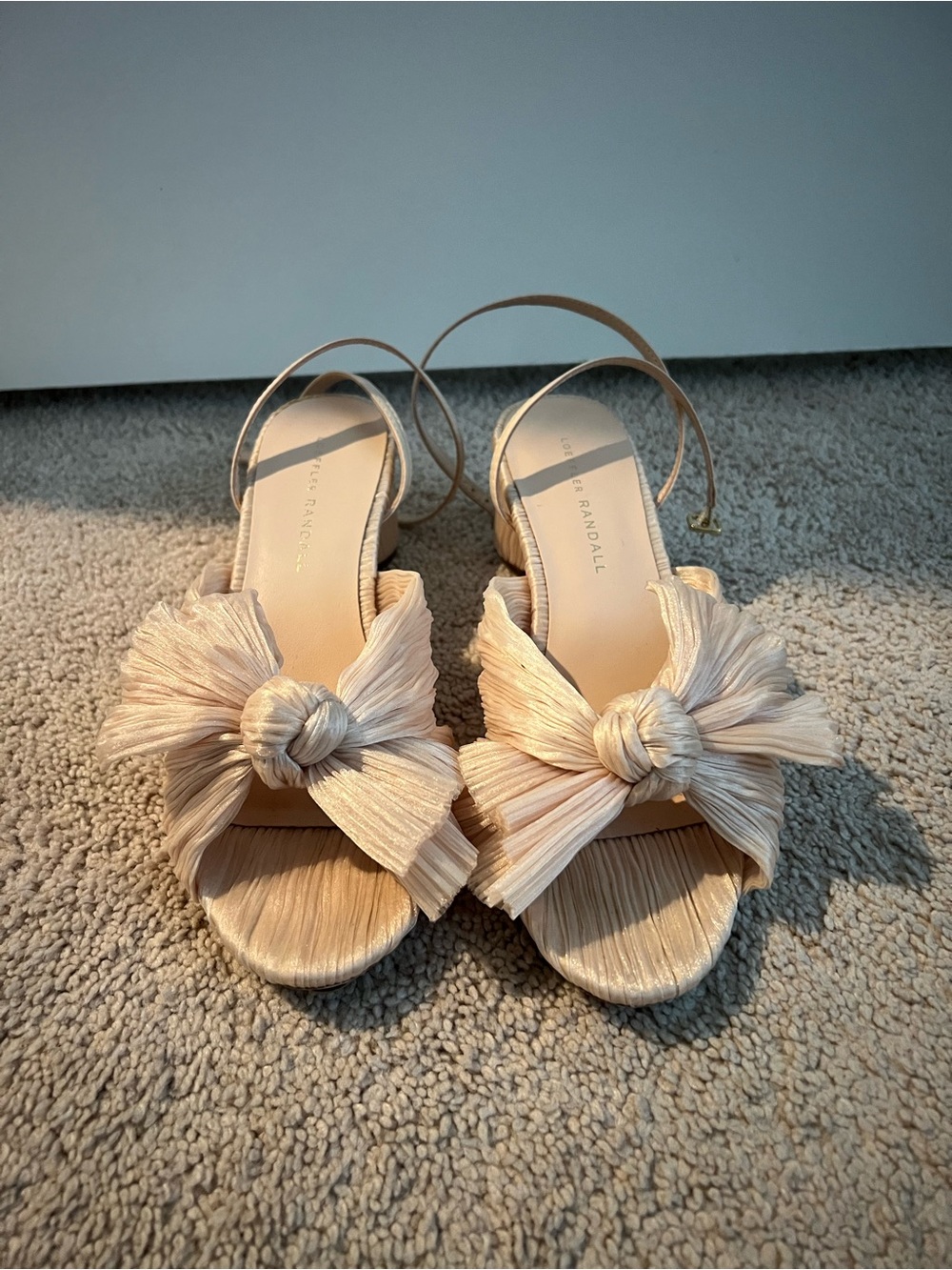 Loeffler Randall Dahlia Almond Pleated Bow Heel
